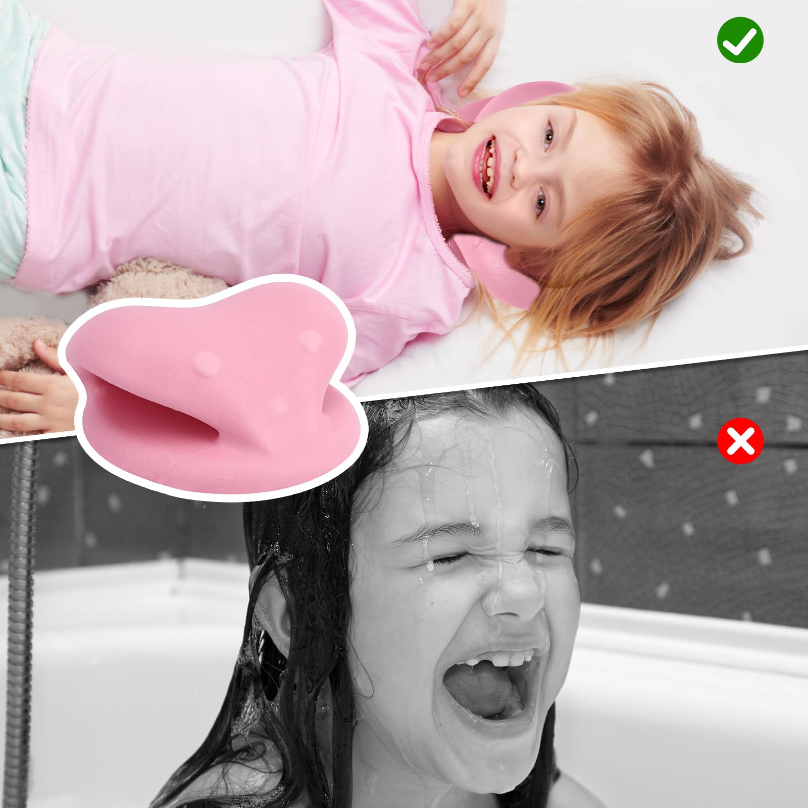 Gosknor Stacja do Mycia Włosów dla Dzieci, Mycie Włosów Podpórka Pod Szyję Poduszka Napinająca Ergonomiczna Poduszka Pod Szyję i Ramiona do Szamponu dla Dzieci Umywalka Wanna Zlew Salon Domowy