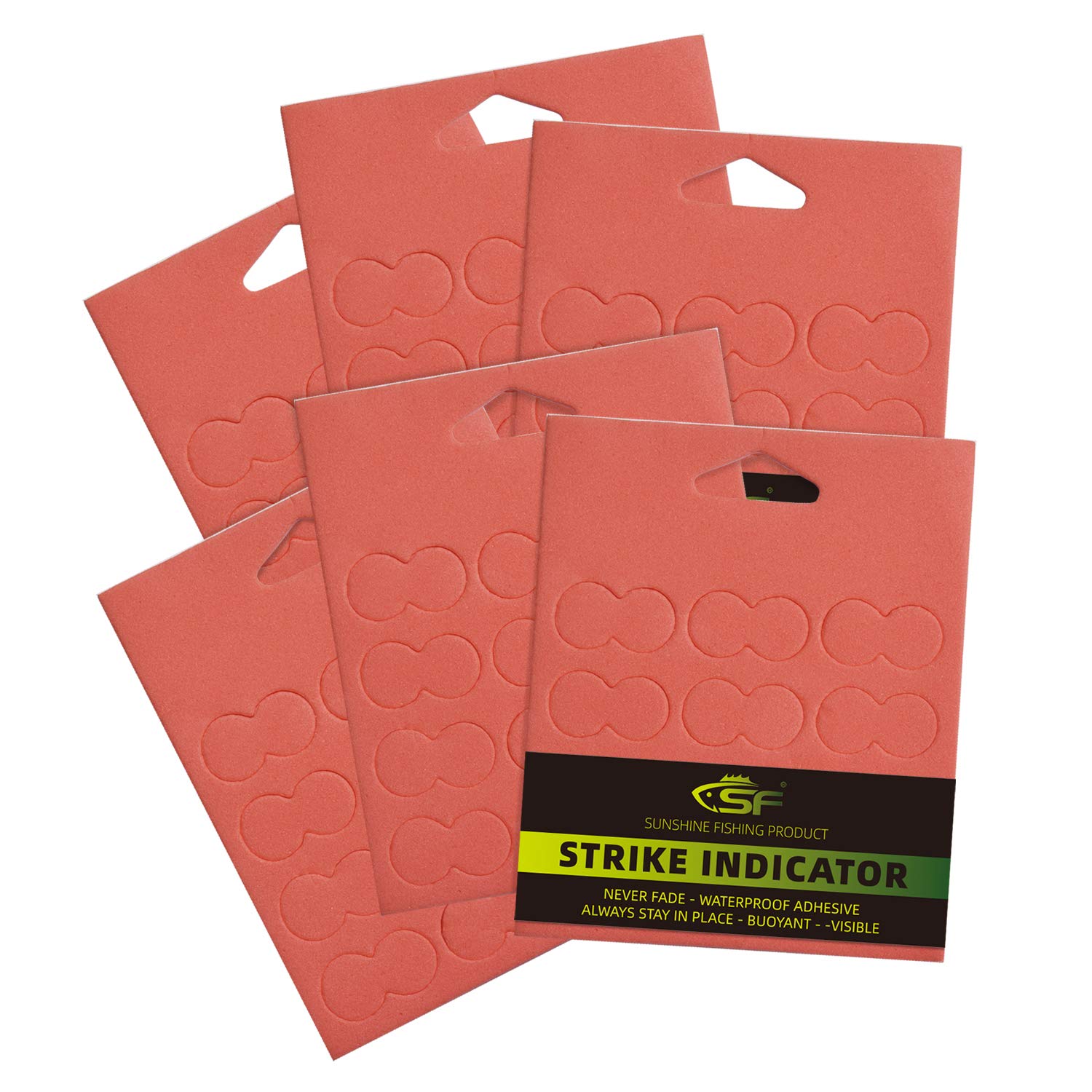 SF Float Foam Strike Indicators Mdgicators Fly Fishing Self-Adhesive Palsas Stick Fishing Tackle Accessories # 6 Pieces