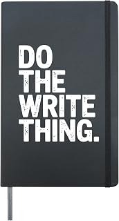 Funny Novelty Writer Art For Men Women Author & Screenwriter Hardcover Journal, Black