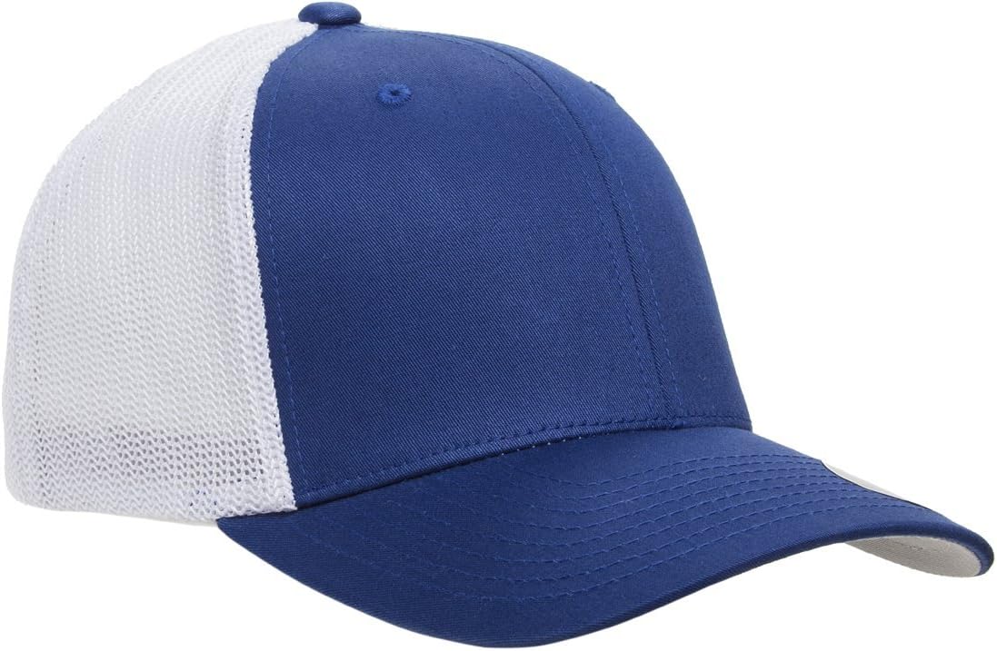 Flexfit Unisex Mesh Fitted 2-Tone Trucker Hat, Charcoal/Yellow, One Size - Image 6