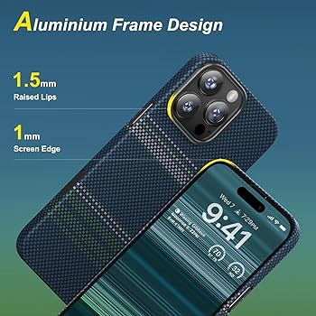 Amazon.co.jp: iPhone 16 Pro Max対応アラミド繊維ケース memumi