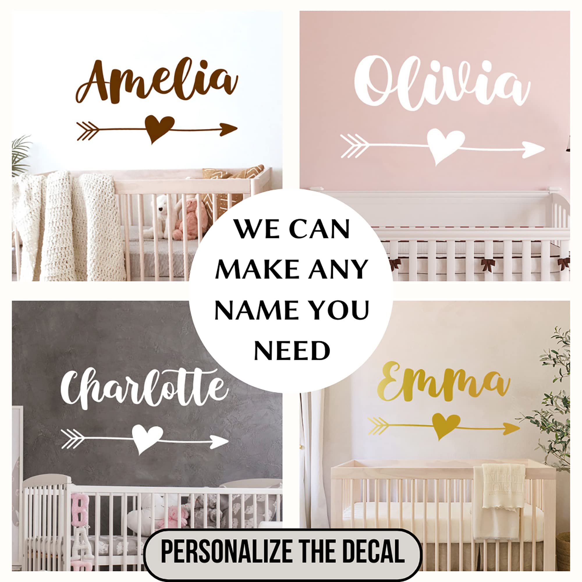 Name with Boho Arrow Girls Decor/Rustic Girl Name Wall Decal. Girls Room Vinyl Sticker. Nursery Girl Wall Decals. Personalized Custom Girl Name Vinyl Wall Art Teen Girls Name Bedroom Decor vs163