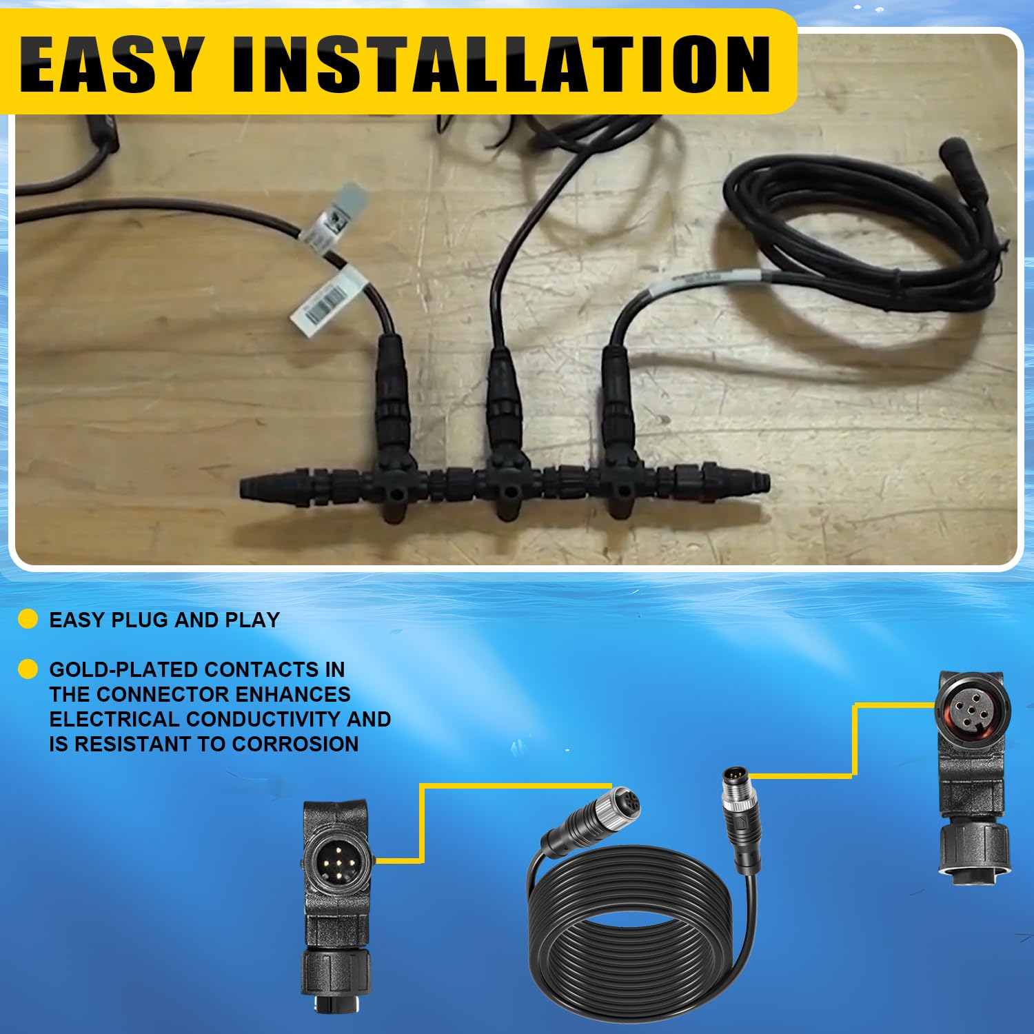 YMT Cable de extensión de 6 m para NMEA 2000 (N2K), compatible con Lowrance Simrad B&G Navico Garmin Networks