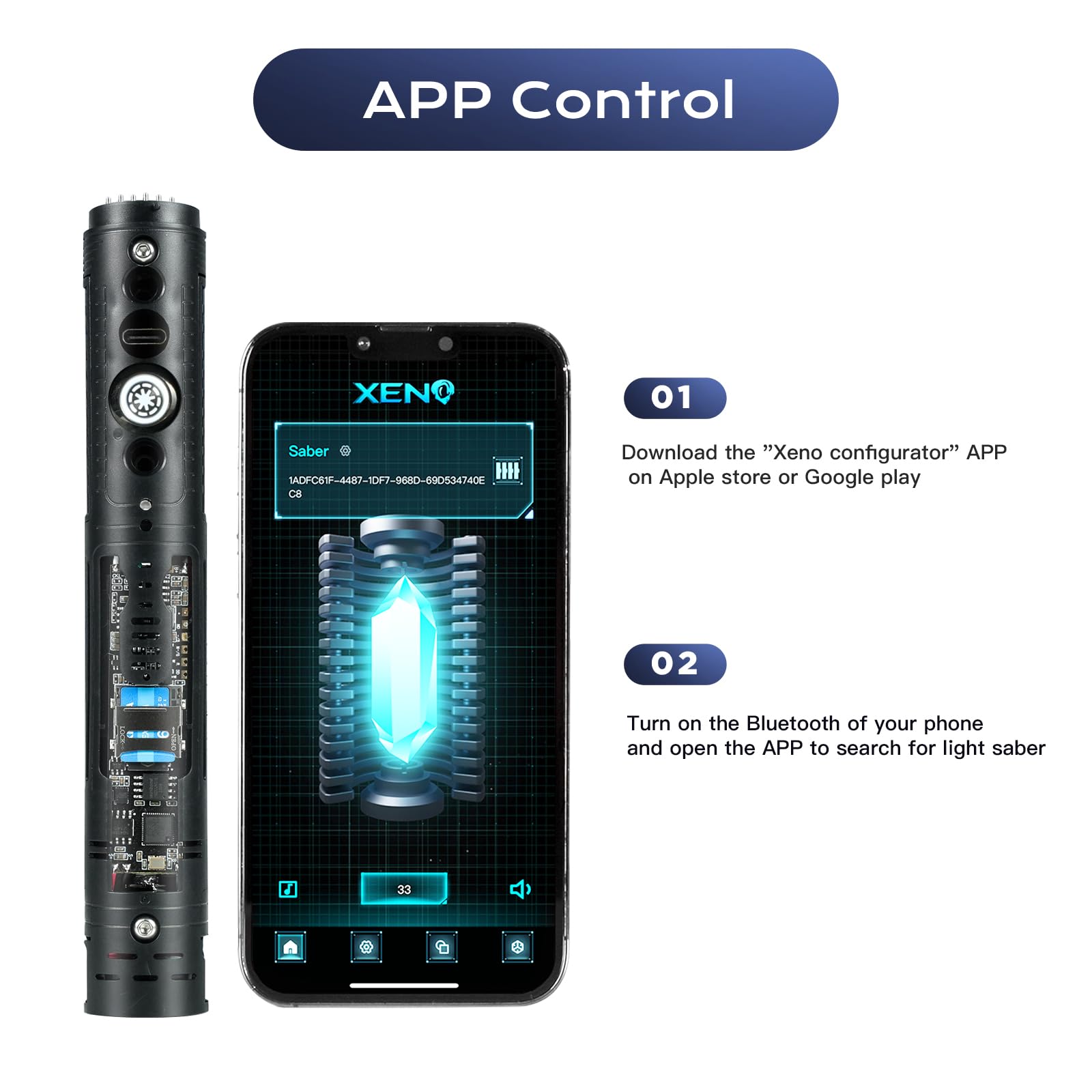 Amazon.co.jp: DAMIENSABER アップグレード Xenopixel 3.0 34 サウンド