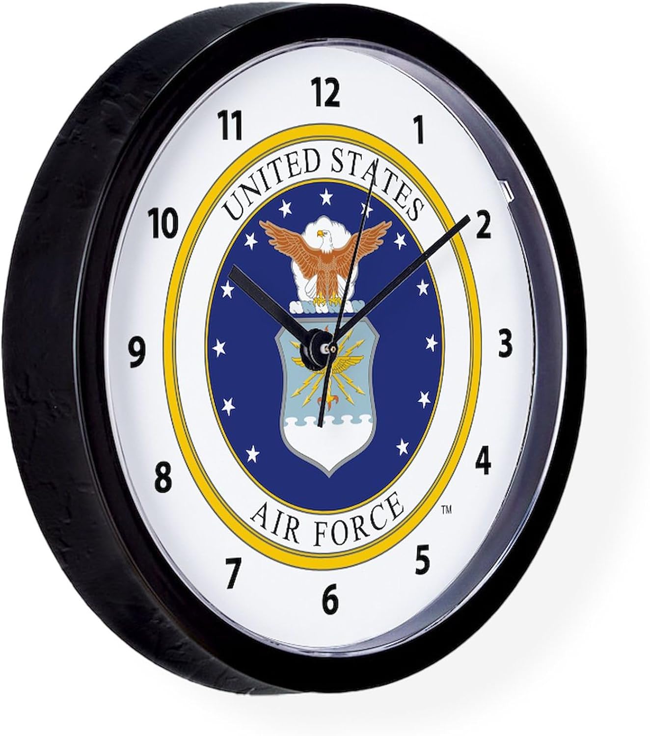CafePress USAF Emblem 10" Wall Clock for Livingroom, Kitchen, or Office