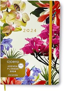 Agenda Planner Ciceros 2024 Jóia Natural Semanal Planejamento 17X24 Insecta Dia, Cicero