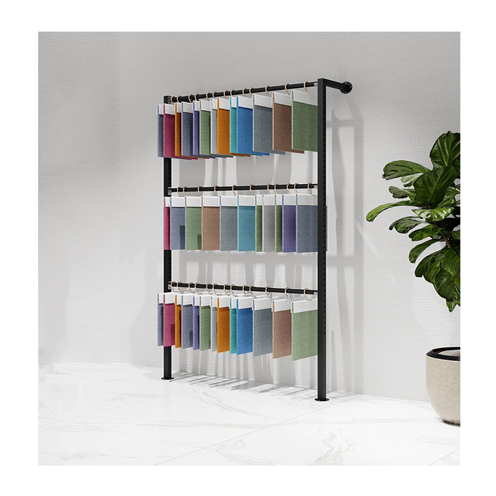 Organiseur de écharpes pour professionnels et support textile multicouche robuste