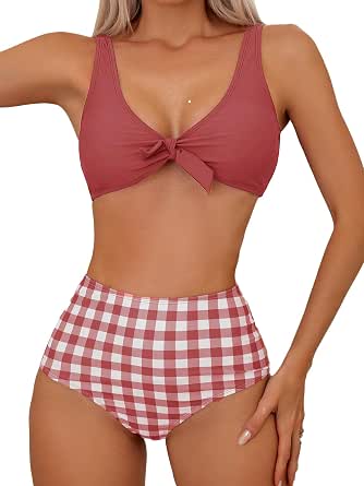 Floerns Women's Plaid Print Sleeveless Tie-Front Flared Dress - Summer Cami Style, Multiple Sizes - View #13