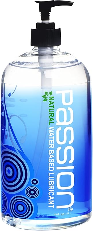 Passion Natural Water-Based Personal Lubricant, for Men & Women - 16 Fl Oz