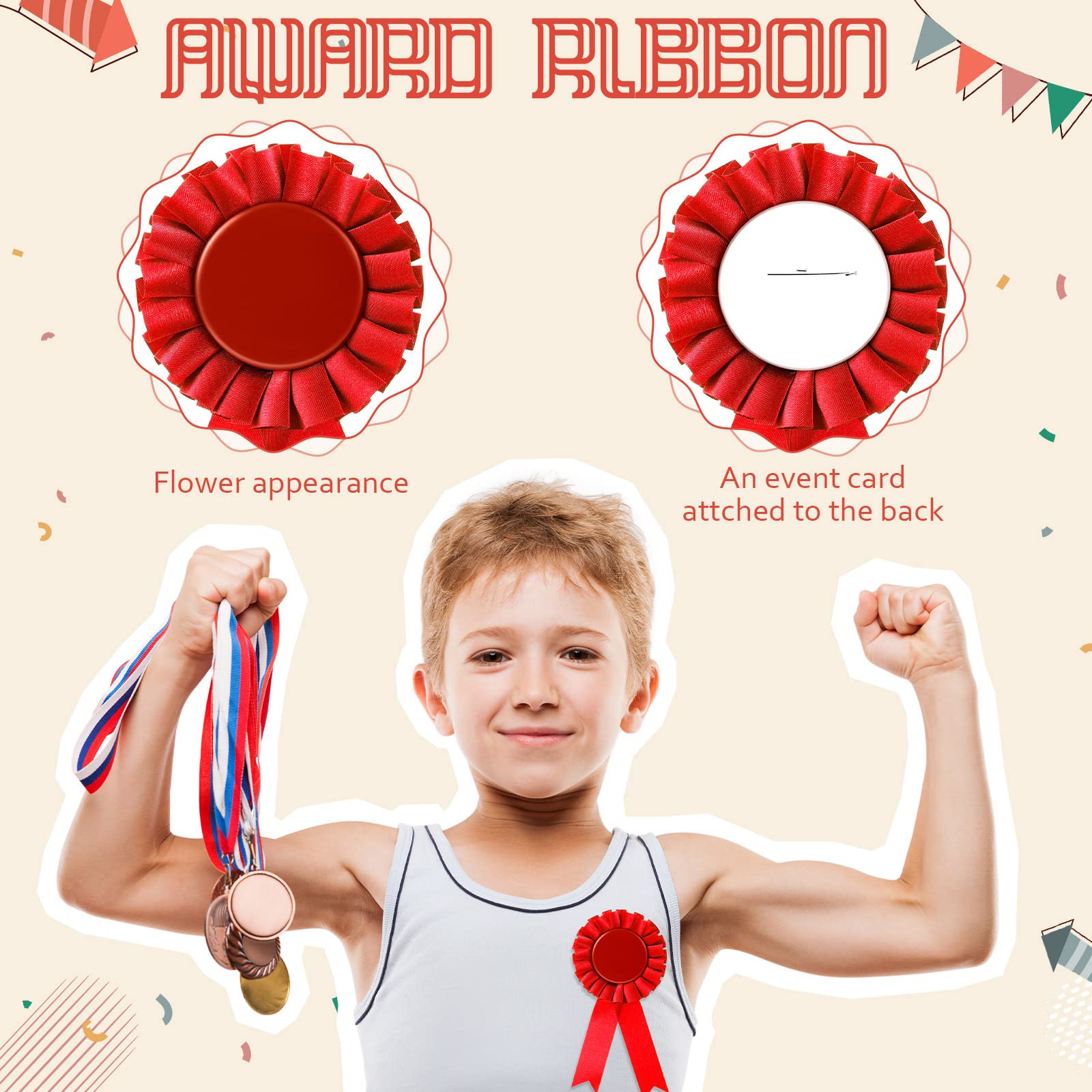 Prize Rbbon Award Ribbon 3 Pcs Blank Ribbons For Medals,Rosette Ribbon Prize Ribbon ...
