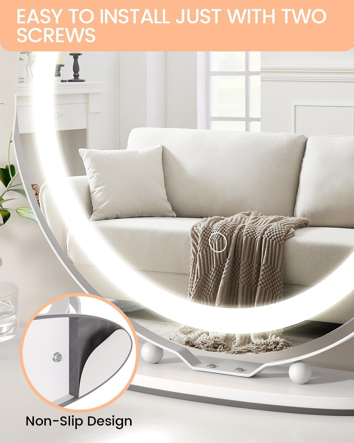 Easy to install with two screws