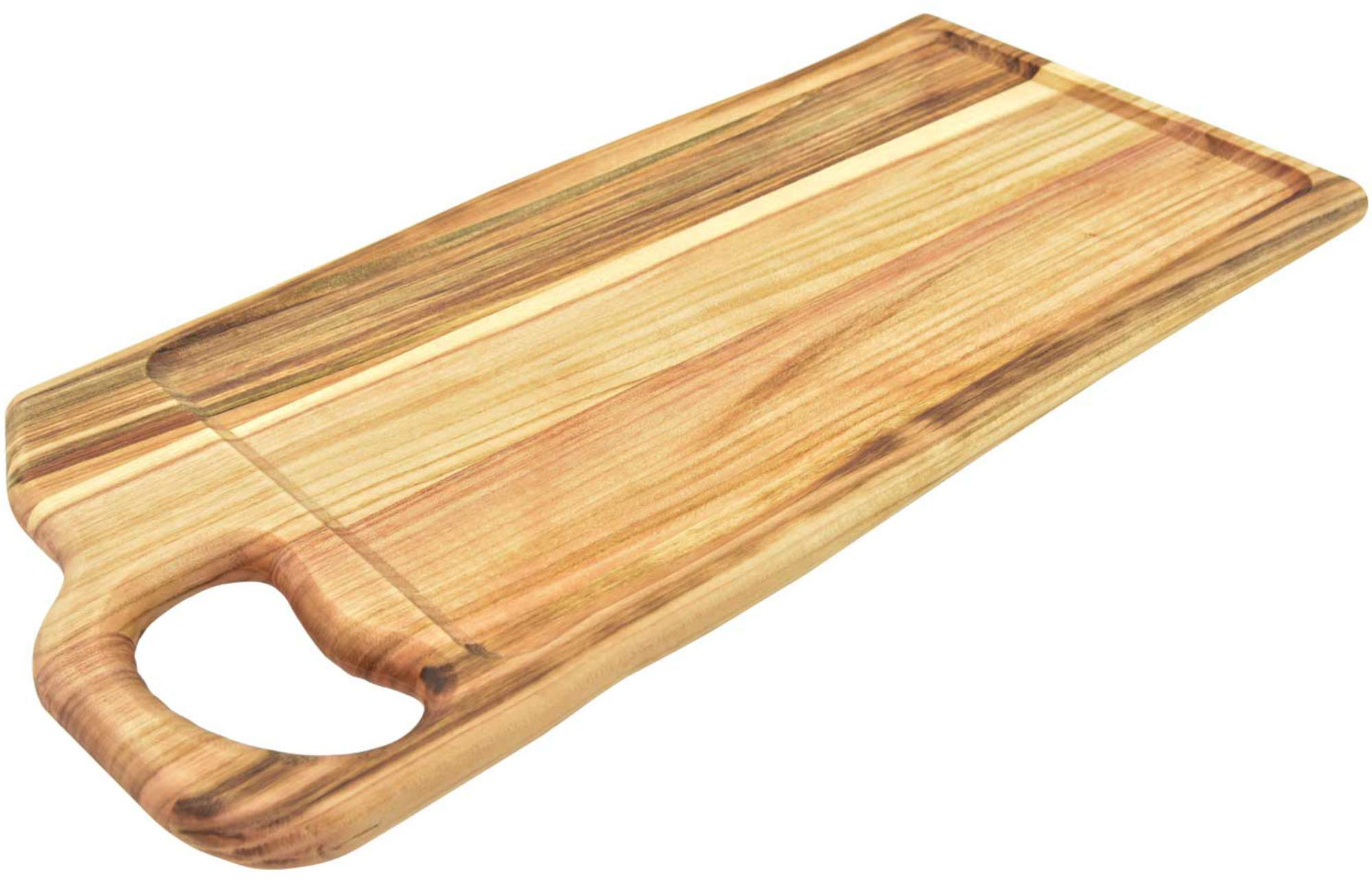 GENERALE Large Professional Chopping Board/Organic Hardwood Natural/Cheese Trays/Presentation Appetizers, Tapas (Cherry, 22X47X2CM)
