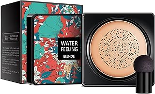 cabeça cogumelo creme CC almofada ar, SuperThinker hidratante BB creme maquiagem corretivo fosco longa duração, maquiagem brilhante longa duração com esponja maquiagem cogumelo