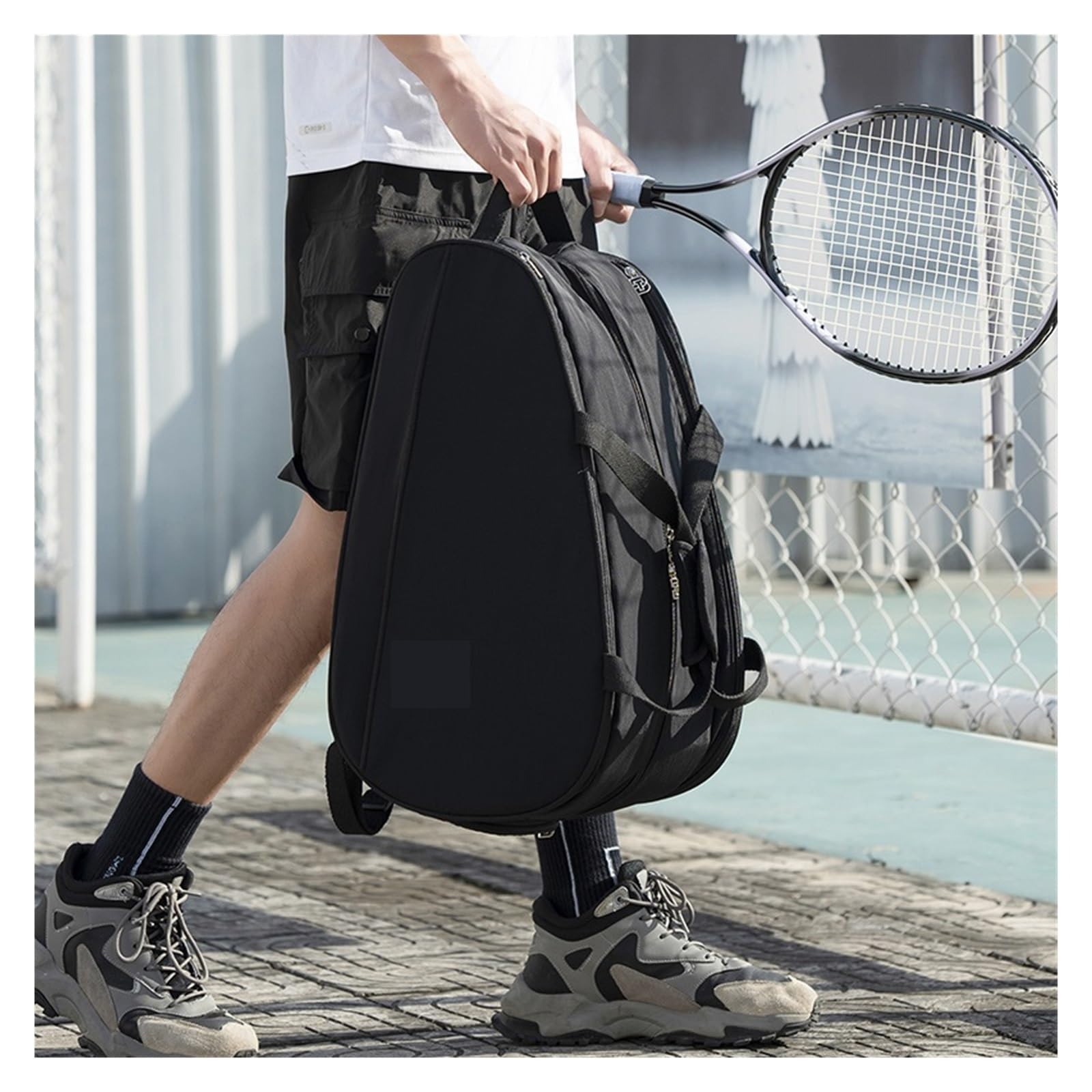 Raquetero Tenis Mochila Profesional for Raqueta De Tenis for Hombre Y Mujer, Bolso De Padel De Squash Y Bádminton, Bolso Portátil De Pickleball