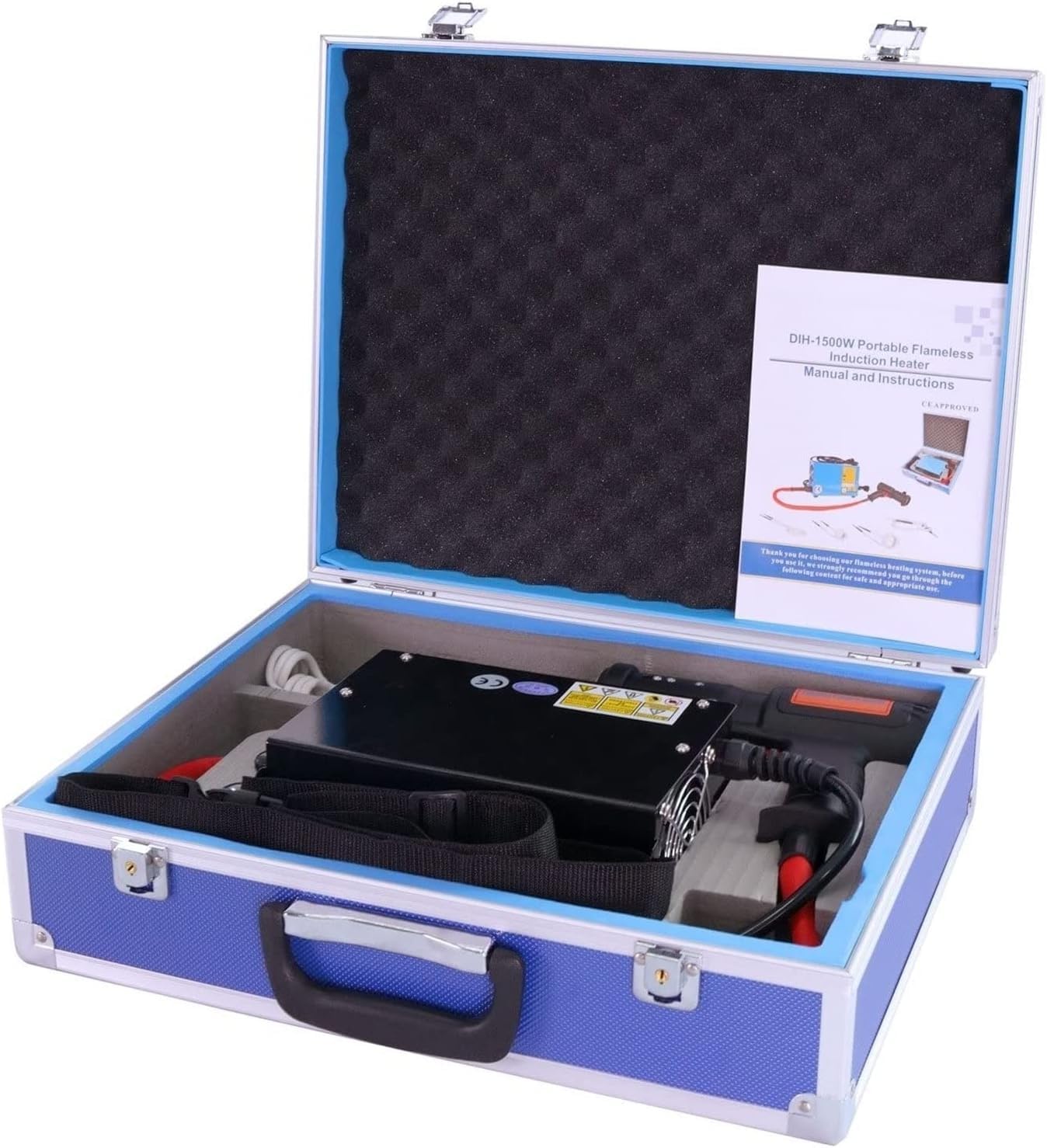 Kit de calentador de inducción magnético, dispositivo de calefacción de mano, 1500 W para extracción de tornillos y pernos oxidados, sin llama, 110 V