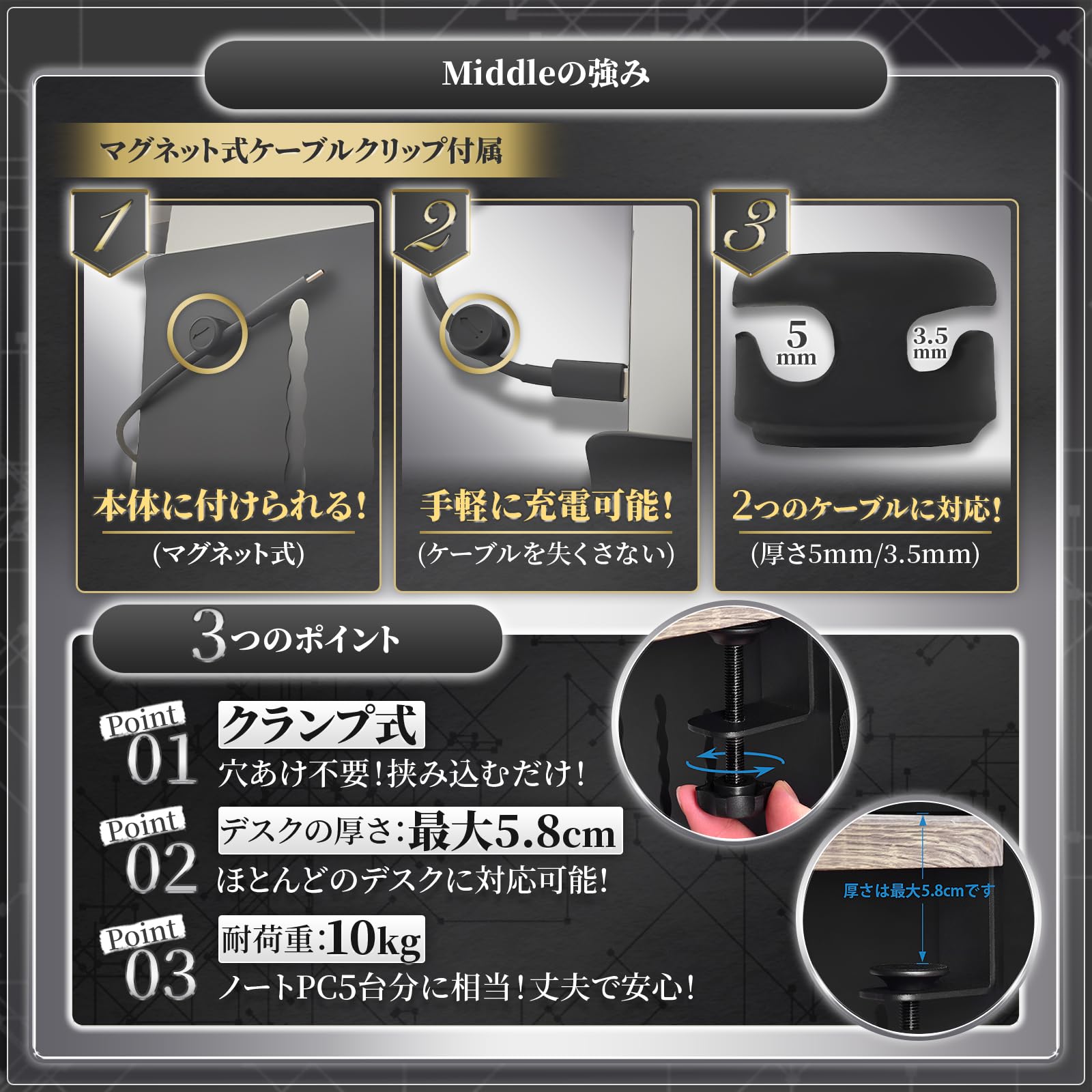 Amazon.co.jp: 【整理収納アドバイザー監修】デスクサイド