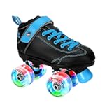 Sugar & Spice Kids Roller Skates - Durable Vinyl Boot with Comfortable Padding - Features Indoor/Outdoor Light-Up Wheels - Lightweight Nylon Plate & Trucks - Available in Junior Sizes Only