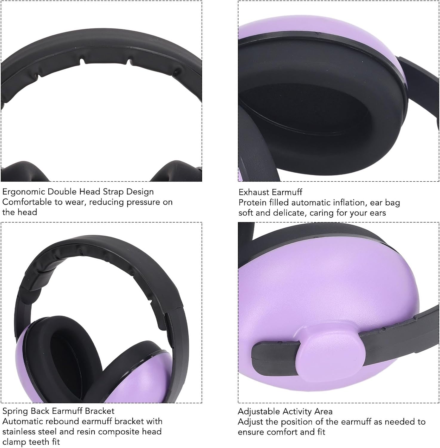 Noise Cancelling Headphones for Babies Toddlers, NRR 31dB ng Protection Earmuffs for Airplane Travel Concerts, Foldable & Portable Noise Reducing Headphones with Comfortable H