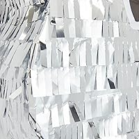 Vista 7 de BLUE PANDA Cuerda de piñata para perro con forma de hueso, pequeña, 16.8 x 10 x 3 pulgadas, lámina plateada, piñata de cumpleaños de perro