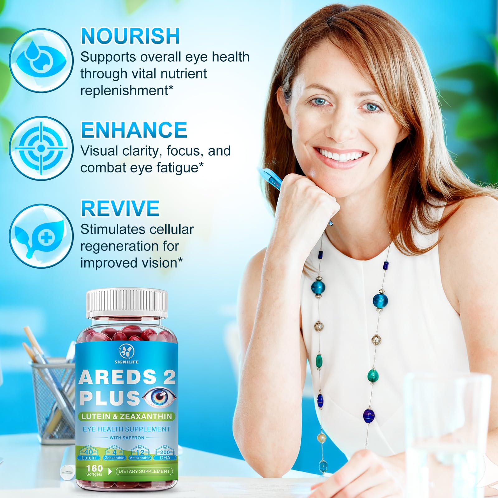 AREDS 2 Plus Lutein and Zeaxanthin Softgels-Eye Vitamins — Amazon image 6