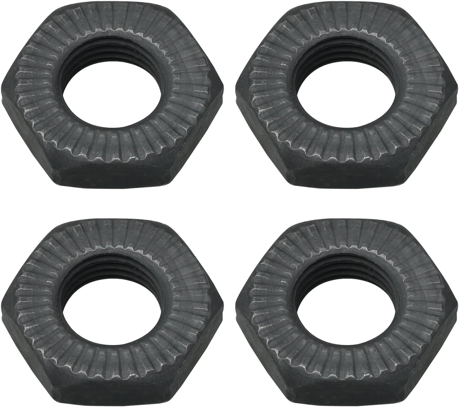 4pcs Bicycle Front and Rear Hollow Axle Nuts 3/8 9.5mm Zinc Alloy Havelock MTB Quick Repair Trainer Bike for Most Bicycle Enthusiasts Hub Axle