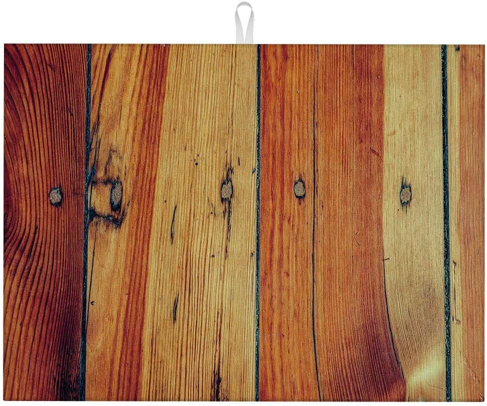 Wood Grain Drying Rack for Kitchen Counter Kitchen Counter