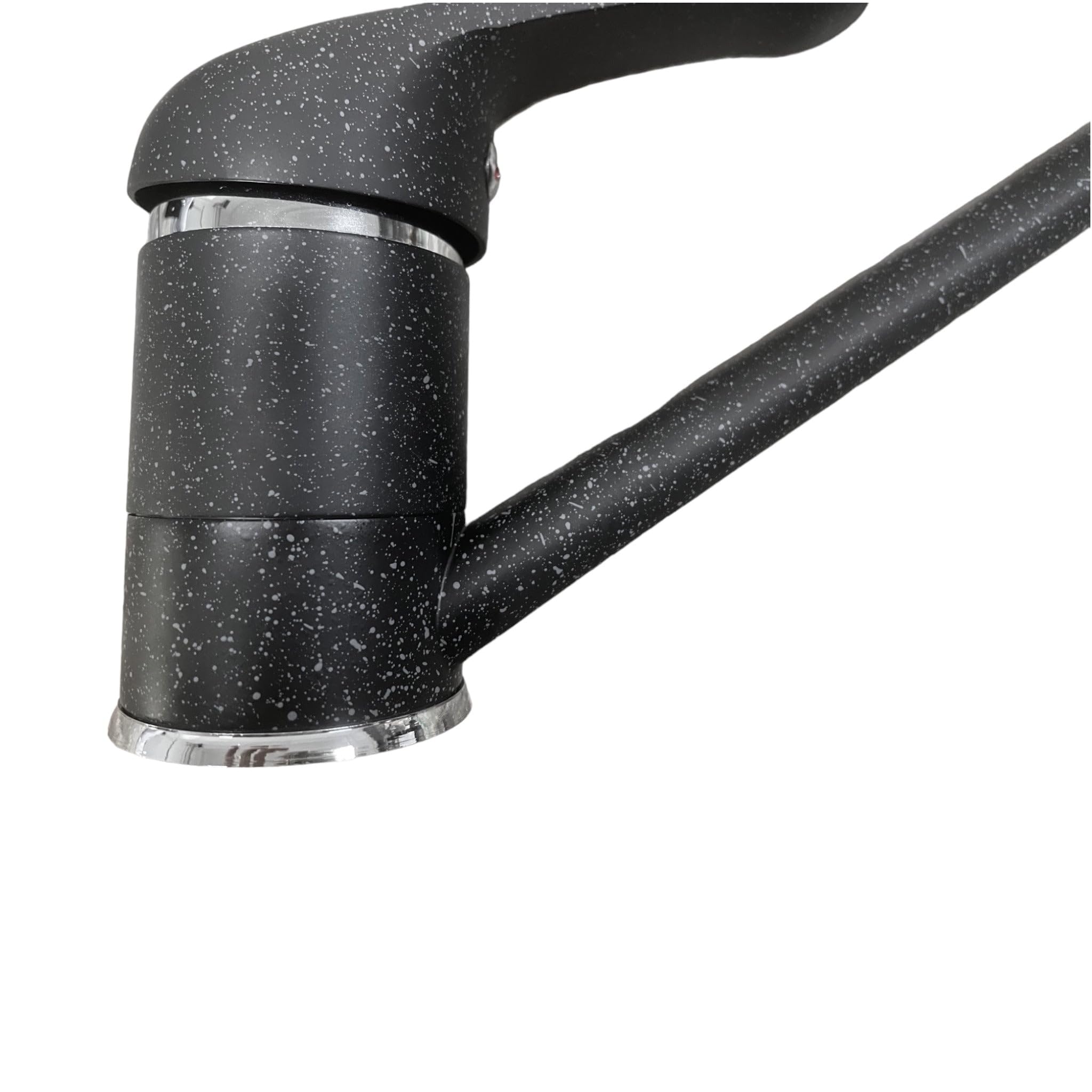 Rubinetto Miscelatore Effetto Granito Nero Opaco in Ottone Pesante – Design Moderno, Eleganza e Resistenza per Cucina e Bagno