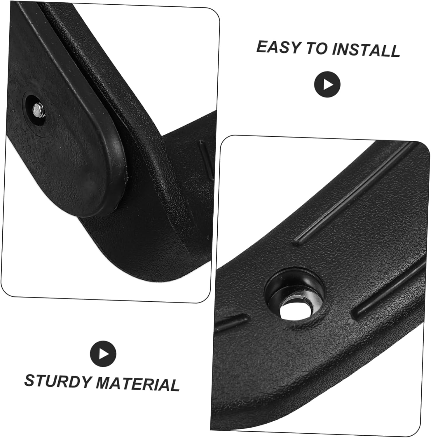 1pair Ergonomic Office Chair Arm Rest Replacement Wear-Resistant Plastic Armrest Parts for Desk Chairs Stylish and User-Friendly Design Easy Installation