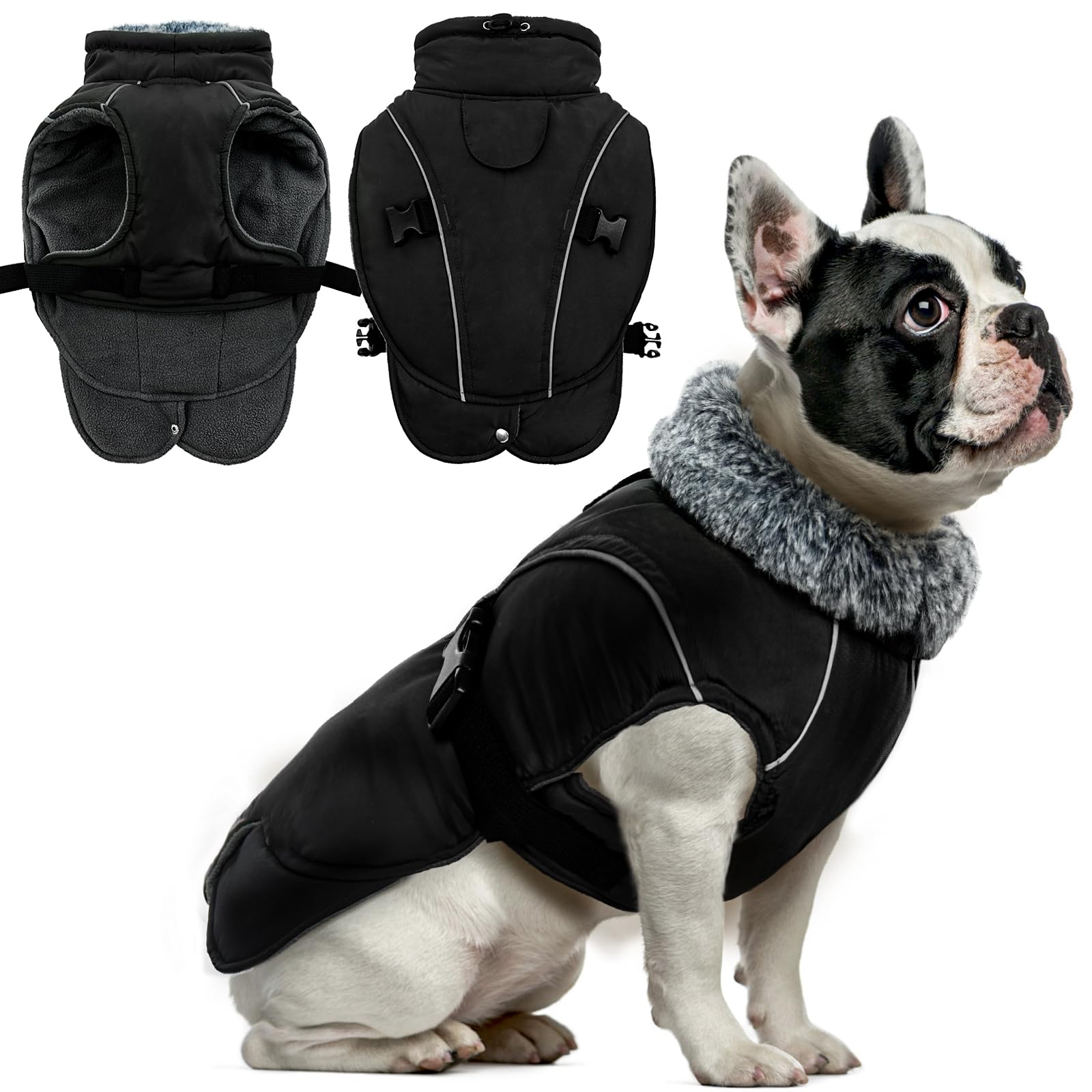 DENTRUN Warm Dog Winter Coat