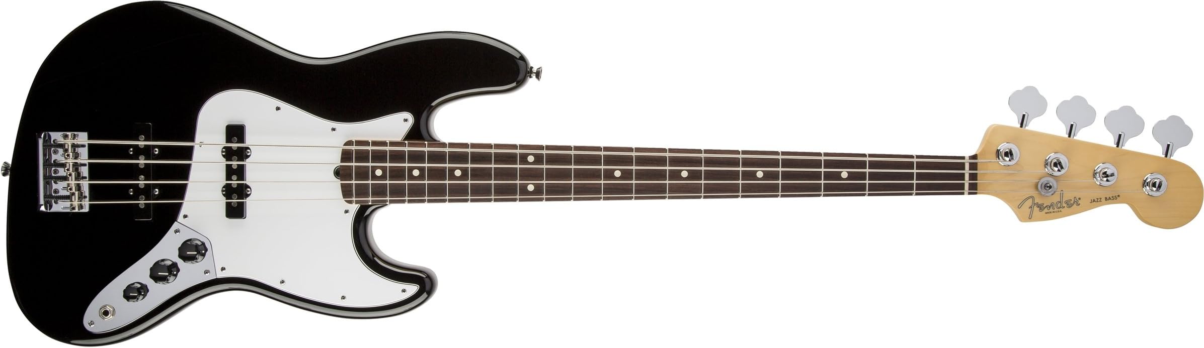Fender American Standard Jazz Bass Guitar, Rosewood Fingerboard, Black