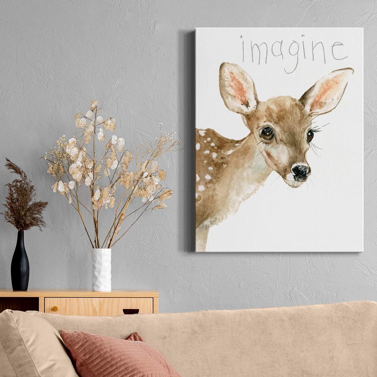 Renditions Gallery Forest Fur Baby Deer Wall Art, Premium Gallery Wrapped Canvas Decor, Ready to Hang, 20 in H x 16 in W, Made in America Print image 5