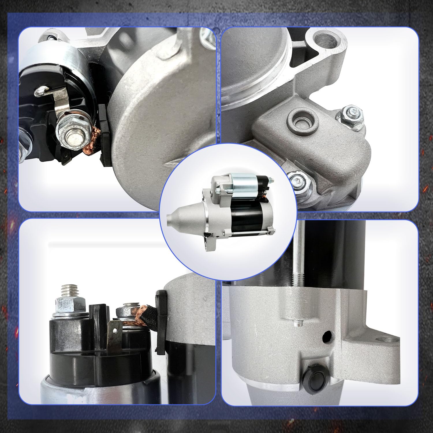 19612 845761 Electric Starter Motor Compatible with Briggs 35HP Engine Fit for Stratton 32HP Engines 2007-2009 New 84006533 843933 845760 845640 807383 809054 428000-0230 SND0529 410-52156