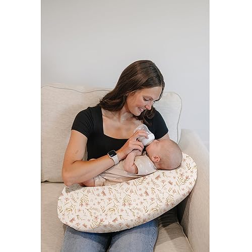 Miniatura 2 de Konssy Paquete de 2 fundas de almohada de lactancia, elásticas y suaves para lactancia materna, fundas de almohada para bebés, niñas y niños recién