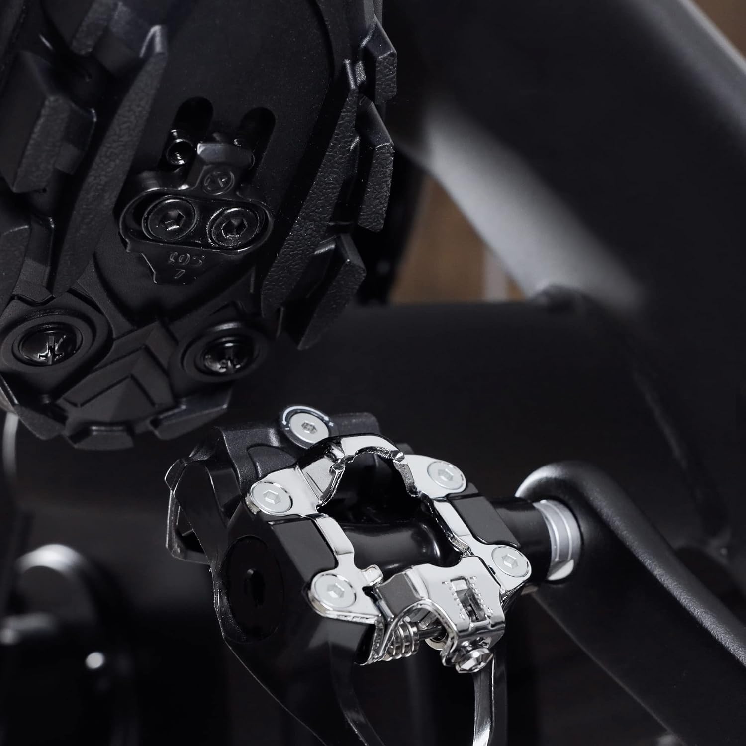 Venzo Bike Bicycle Toe Clips Cage Indoor Exercise Bike Pedal Adapters - Compatible with Peloton Bike Pedal, Convert Look Delta Pedals to Toe Clip Straps Ride with Sneakers - SPD Adapters ONLY - Image 8