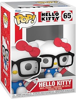 Pop! Sanrio: Hello Kitty - HK Nerd - Collectable Vinyl Figure - Gift Idea - Official Merchandise - Toys for Kids & Adults - Anime Fans - Model Figure for Collectors and Display