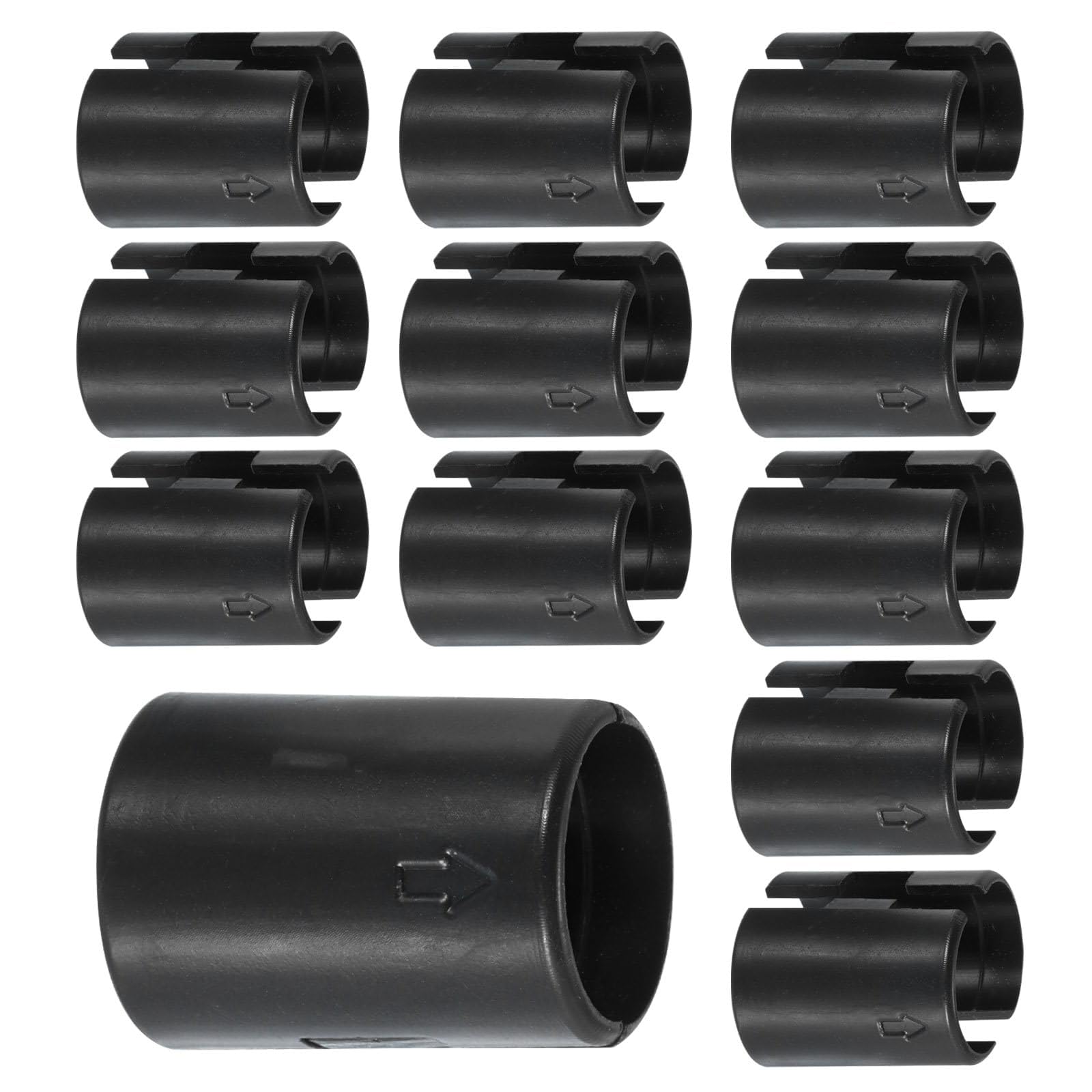 TA-VIGOR Wire Shelf Clips, 24pcs 7/8 Inch(22mm) Wire Shelving Lock Clips, Plastic Shelving Sleeves Replacements, Shelf Clips for Wire Shelving System, Shelf Plastic Bracket Support Clips