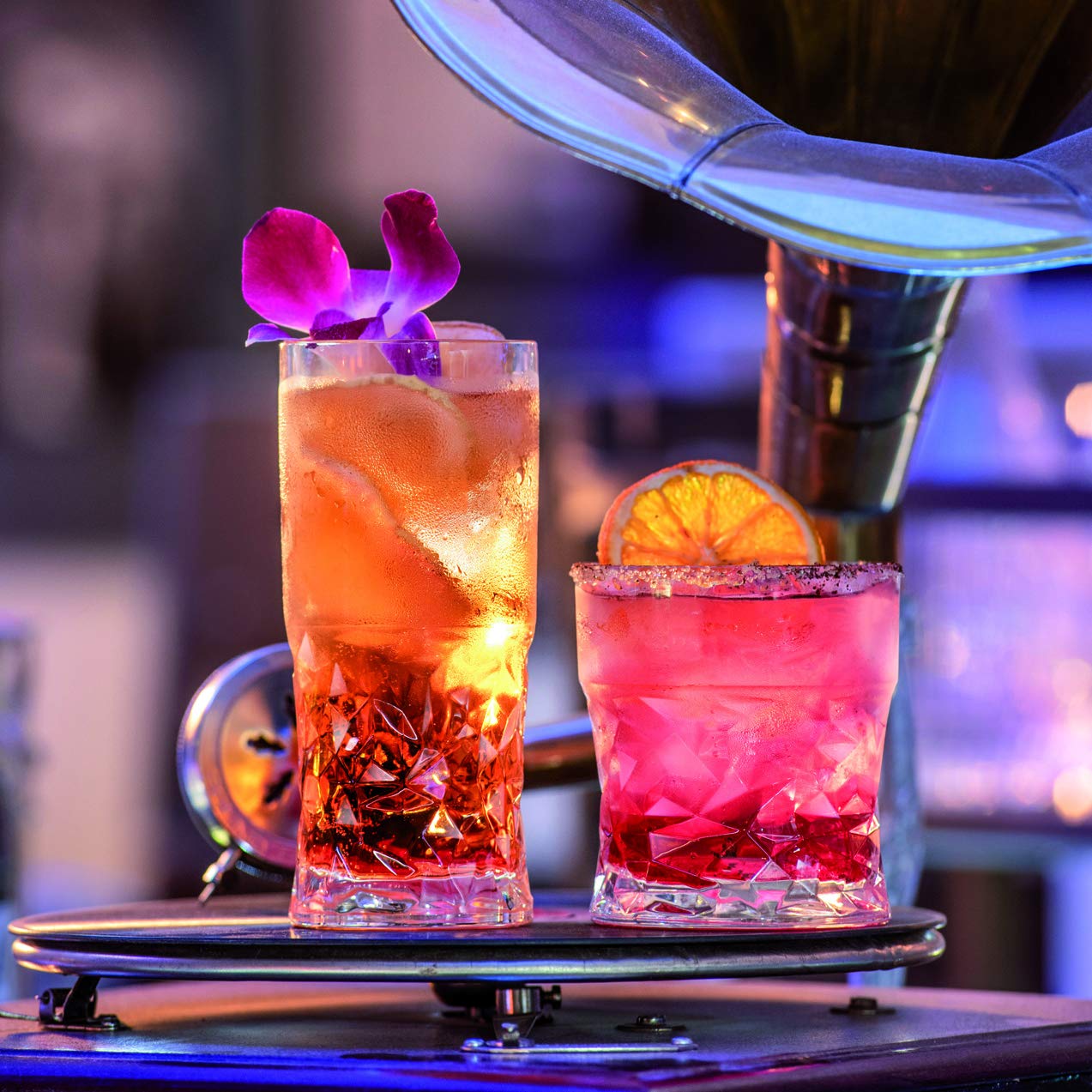 Barski Highball-Glas – Trinkgläser – 4er-Set – Hiball-Becher – Glaskristallbecher – für Wasser, Saft, Bier, gemischte Cocktails, Mojito-Glas, Tom Collins Bar Glaswaren, 325 ml, hergestellt in Europa