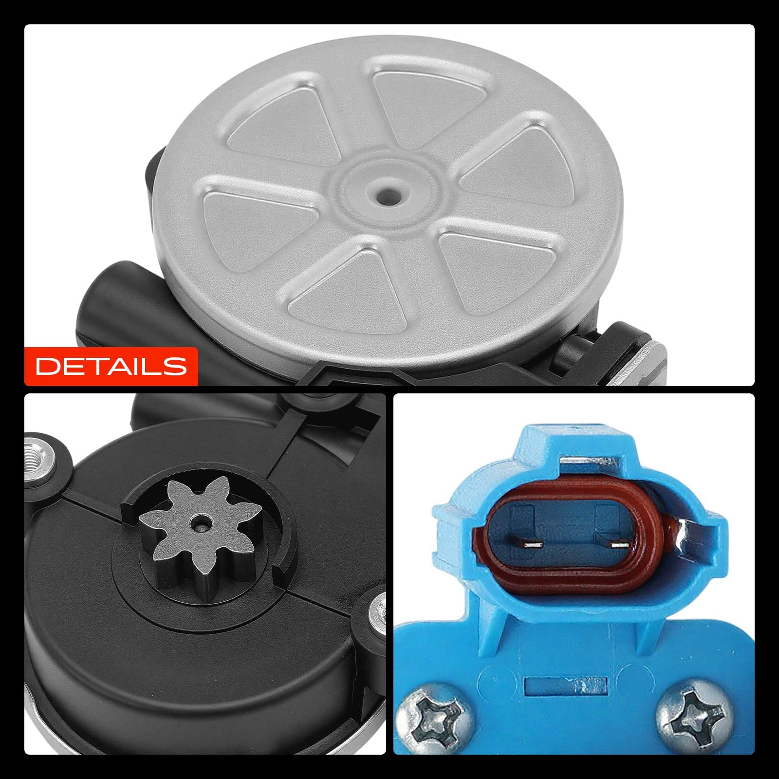 A-Premium Motor de elevación de ventana eléctrico compatible con Toyota 4Runner Camry Celica Corolla Tacoma Chevrolet Prizm Geo LX450 Mitsubishi con 7 dientes
