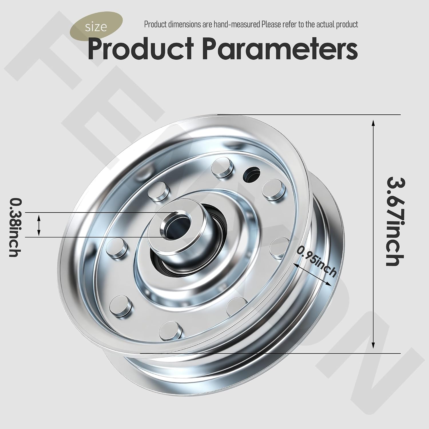 Flat Idler Pulley B527 Replacement for Sw-isher Lawn Mower