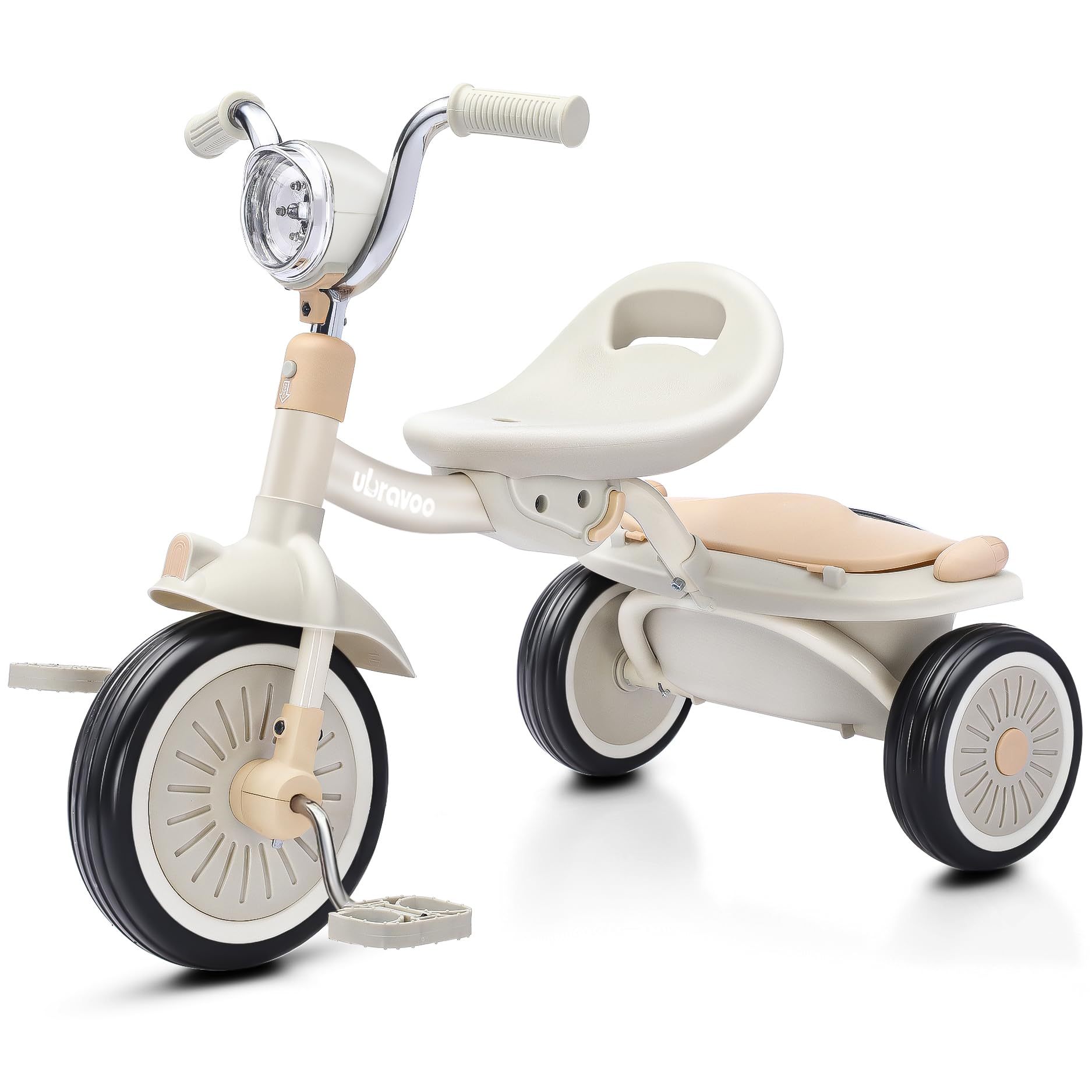 Tricycle Bébé Tricycle Enfant UBRAVOO Pliable Avec Lumières