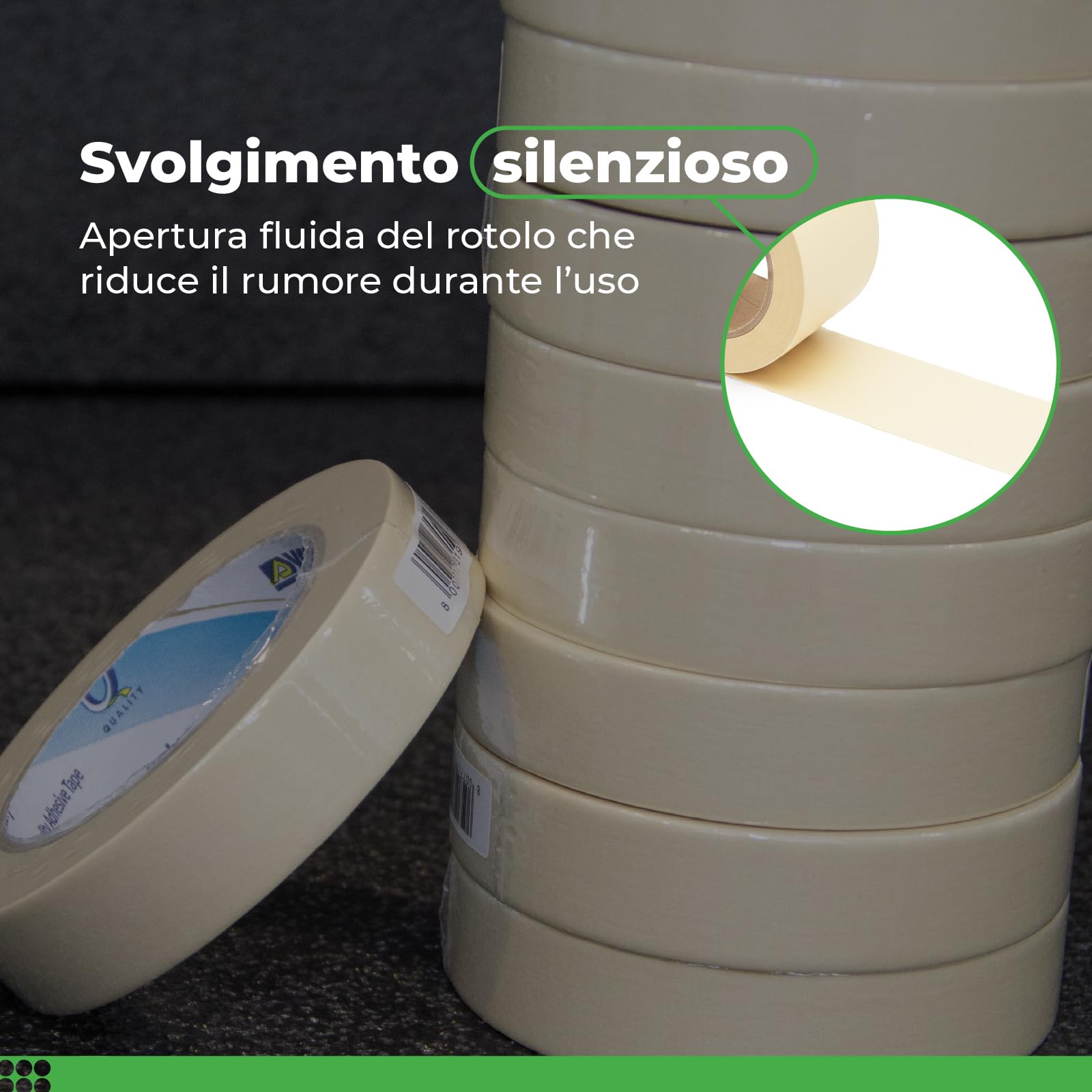 Nastro Adesivo in Carta Kraft 50 mm x 50 m - Imballaggio e Chiusura Cartoni, Adesione Duratura per Spedizioni, Magazzino e Traslochi, 36 Rotoli