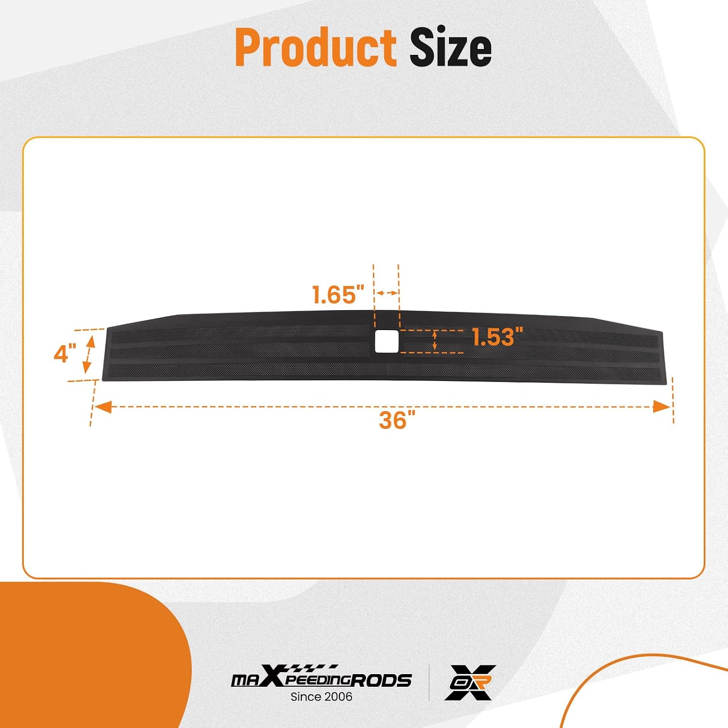 maXpeedingrods Tailgate Step Trim Cover Kit for Ford F150 2021-2023