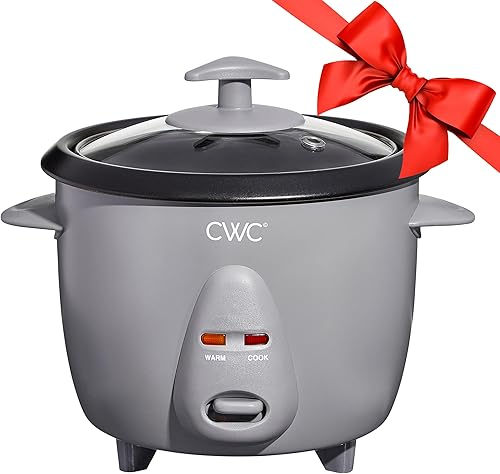 Miniatura 8 de COOK WITH COLOR Arrocera de 6 tazas de 300 W, cocción sin esfuerzo y perfectamente, cocina 3 tazas de arroz crudo para 6 tazas de arroz cocido, gris
