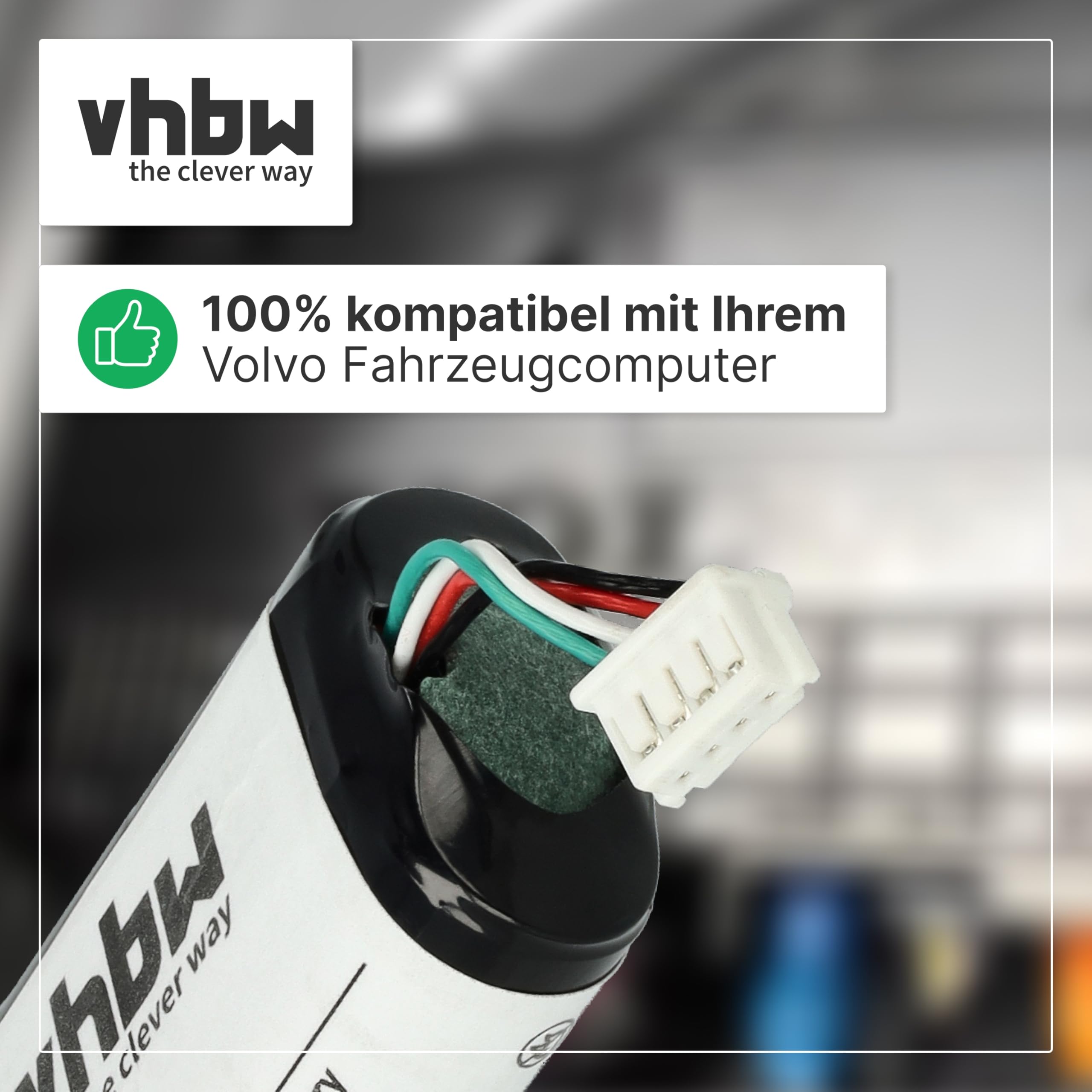 vhbw bateria zamienna do Volvo 31450445 do komputera samochodowego | Pojazd PC (450 mAh, 8 V, Li-Ion)