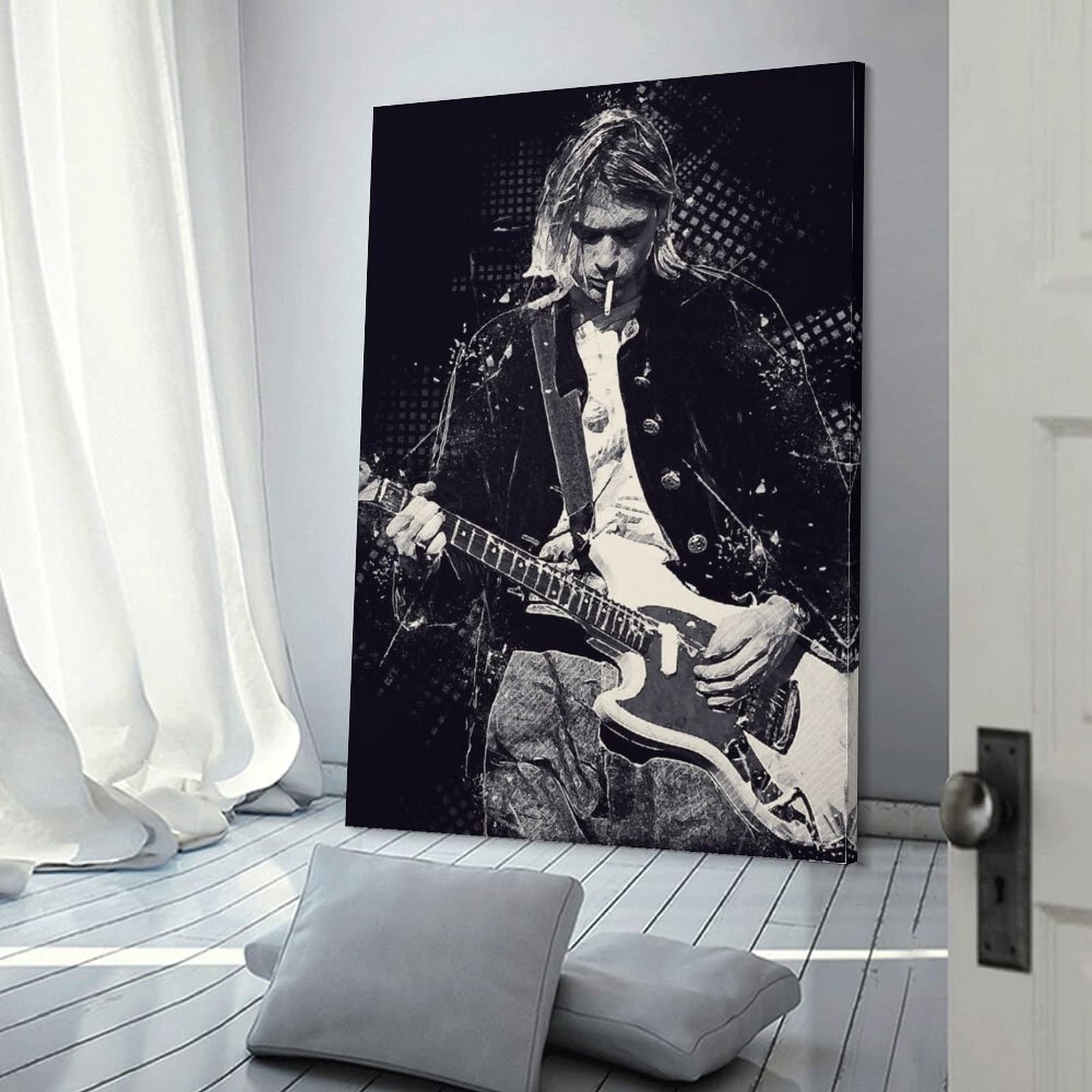 【額縁付き】A2 ポスター  Cobain カートコバーン Amazon.co.jp: A4 額付き ポスター カートコバーン Kurt Cobain