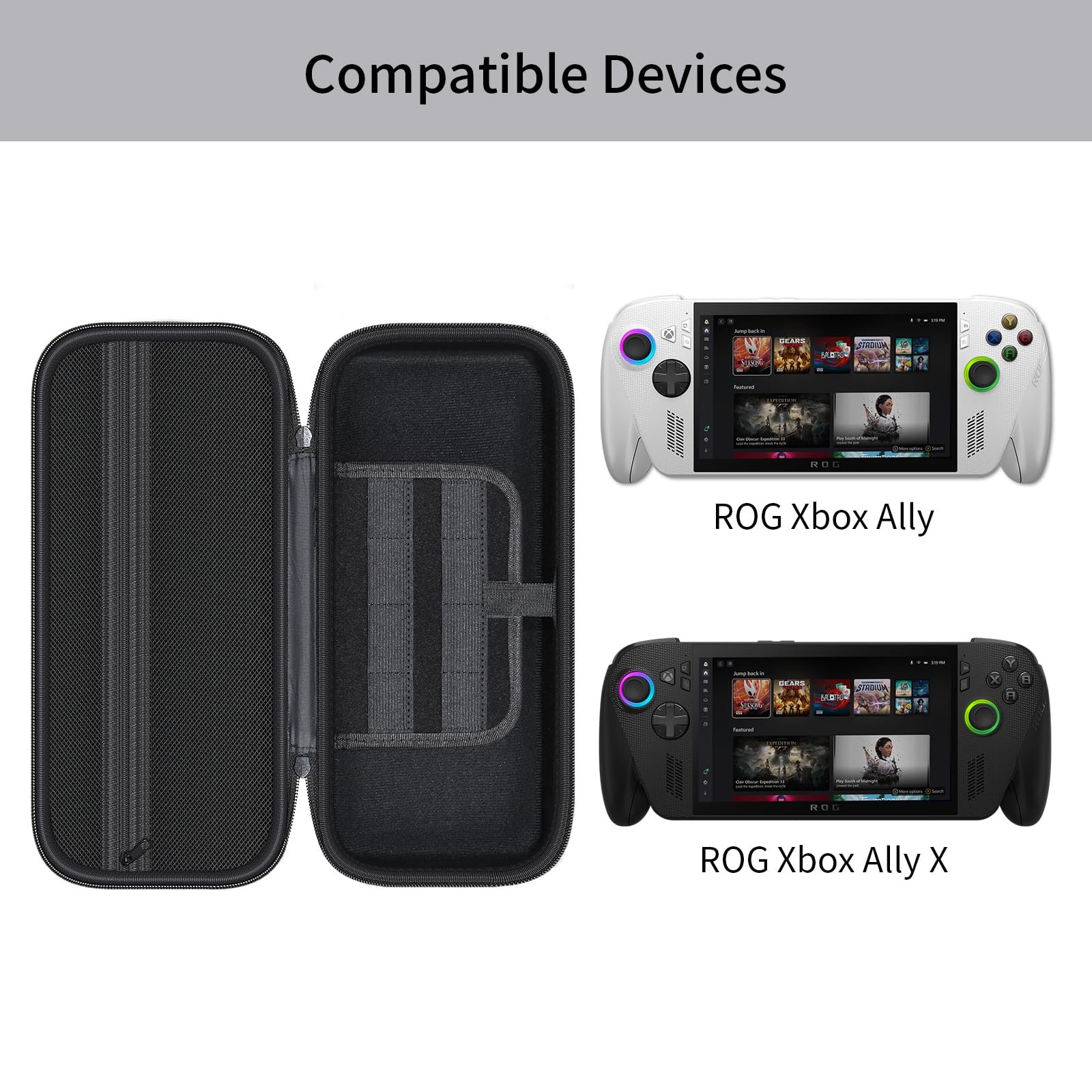 ROG Xbox Ally X 美品　本体,付属品,ケース,箱付き Amazon.co.jp: ROG XBOX Ally X ゲーミングPC ケース -軽量ポータブル