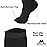 Mojo Compression Socks for Women and Men 20-30mmHg Knee High - Unisex Compression Stockings for Improving Circulation during Travel, Flights, Airplane - Black, Small - AB201