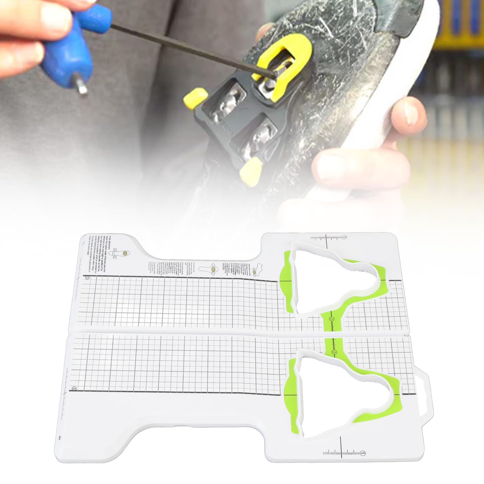 JAOCDOEN Accessories Pedal Cleat Tool Pedal Cleat Fitting Tool Cycling Accessories Road Mountain Cycle Shoe Cleats Adjustable Install Tool