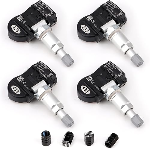 Miniatura 7 de TPMS Sensor de presión de neumáticos compatible con Chrysler Dodge Fiat Jeep RAM Volkswagen 433 MHz Reemplazo # 56029398AB 56029398AA 56029400AD