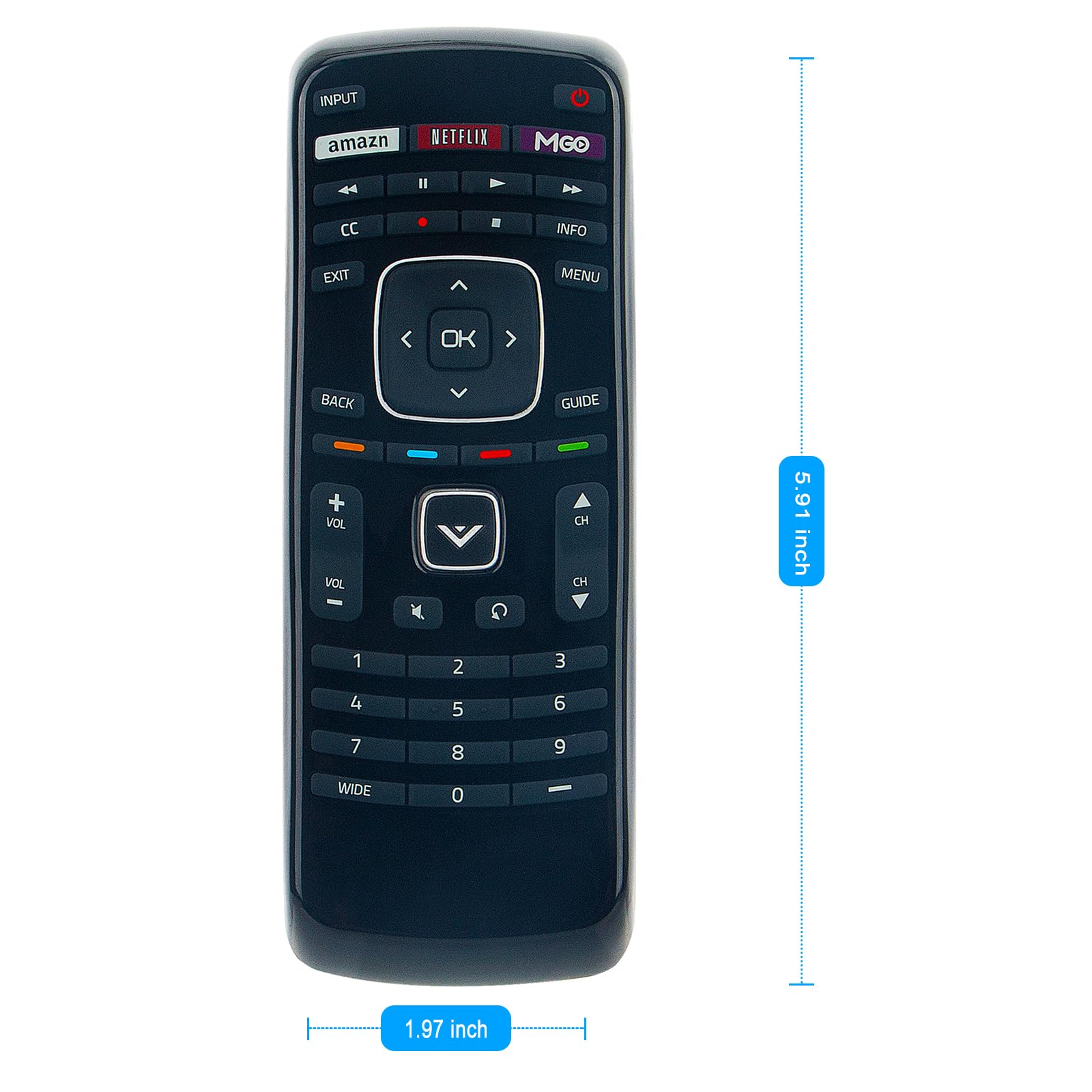 Vizio Mando A Distancia XRT112 Para TV LED Vizio (renovado